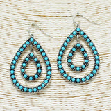 87525, WESTERN TEARDROP EARRING