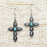 87526, WESTERN CROSS EARRING