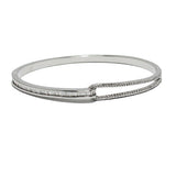 87538, CUBIC ZIRCONIA STAINLESS STEEL BRACELET