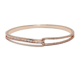 87538, CUBIC ZIRCONIA STAINLESS STEEL BRACELET