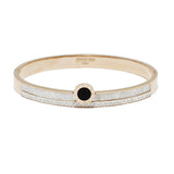 87540, MOP W/ ROMAN NUMERAL STAINLESS STEEL BRACELET