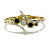 87542, ROMAN NUMERAL W/ STONE STAINLESS STEEL BRACELET