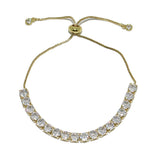 87565, 5MM CUBIC ZIRCONIA TENNIS ADJUSTABLE BRACELET