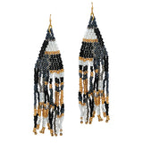 87585, SEED BEADED TASSEL EARRING