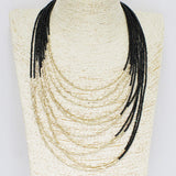 87595, MULTI LAYERED BEAD NECKLACE