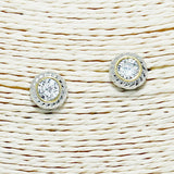87613, DESIGNER INSPIRED STUD EARRING