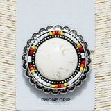 87623, WESTERN ROUND SHAPE SELF ADHESIVE PHONE GRIP