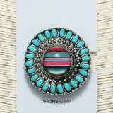 87625, WESTERN ROUND SHAPE SELF ADHESIVE PHONE GRIP