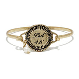 87645, "PHIL 4:6" ROUND HINGED HOOK BRACELET
