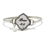 87647, "PROV 3:5" QUATERFOIL HINGED HOOK BRACELET