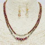 87678, FRESHWATER PEARL N BEAD HANDMADE NECKLACE