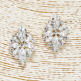 87697, MARQUISE ACCENT RHINESTONE EARRING