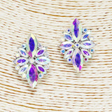 87697, MARQUISE ACCENT RHINESTONE EARRING