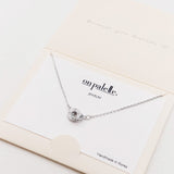 87706, DAINTY INTERLOCK PENDANT NECKLACE
