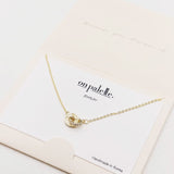 87706, DAINTY INTERLOCK PENDANT NECKLACE
