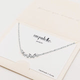 87729, DAINTY BUTTERFLY STATION NECKLACE