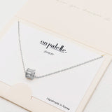 87749, DAINTY BAGUETTE PANDORA CHARM PENDANT NECKLACE