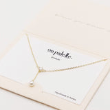 87753, DAINTY PEARL DROP ACCENT NECKLACE