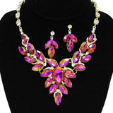 87773, MARQUISE ACCENT RHINESTONE EVENING NECKLACE