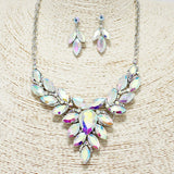 87773, MARQUISE ACCENT RHINESTONE EVENING NECKLACE