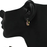 87806, BAGUETTE CUBIC ZIRCONIA HUGGIE EARRING