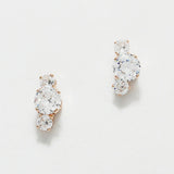 87851, ROUND ACCENT CUBIC ZIRCONIA EARRING