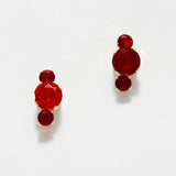 87851, ROUND ACCENT CUBIC ZIRCONIA EARRING