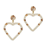 87861, HEART SEED BEAD EARRING