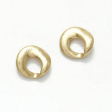 87866, HAMMERED METAL STUD EARRING