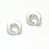 87866, HAMMERED METAL STUD EARRING