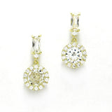 87885, CUBIC ZIRCONIA ROUND POST EARRING