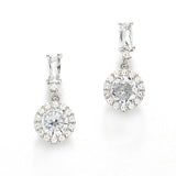 87885, CUBIC ZIRCONIA ROUND POST EARRING
