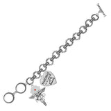 87886, "NURSE" HEART CHARM INSPIRATION TOGGLE BRACELET