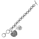 87887, "#1 TEACHER" CHARM INSPIRATION TOGGLE BRACELET