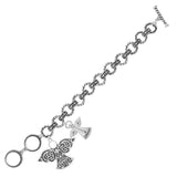 87889, "BLESSED" ANGEL CHARM INSPIRATION TOGGLE BRACELET