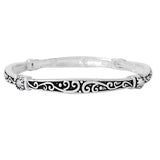 87923, FILIGREE ACCENT INSPIRATIONAL STRETCH BRACELET