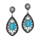 87948, WESTERN MARQUISE SHAPE EARRING