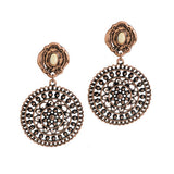 87949, WESTERN ROUND SHAPE EARRING
