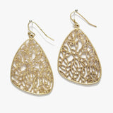 Filigree Geometric Shape Metal Earring