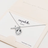 88066, CROSS N VIRGIN MARY PENDANT NECKLACE