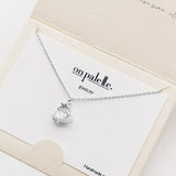 88070, DAINTY HEART N STAR PENDANT NECKLACE
