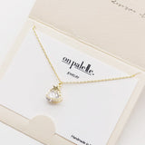 88070, DAINTY HEART N STAR PENDANT NECKLACE