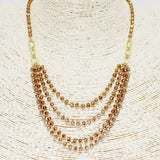 88131, DAINTY BEAD MULTI LAYERED NECKLACE