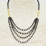 88131, DAINTY BEAD MULTI LAYERED NECKLACE