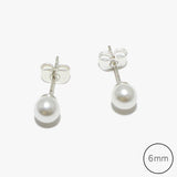88149, 925 STERLING SILVER POST PEARL STUD EARRING