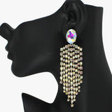88167, RHINESTONE DROP EVENING EARRING