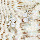 88168, PEARL & RHINESTONE EVENING EARRING