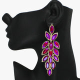 88171, MARQUISE ACCENT RHINESTONE EVENING DROP EARRING