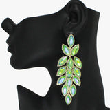 88171, MARQUISE ACCENT RHINESTONE EVENING DROP EARRING