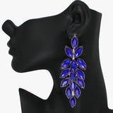 88171, MARQUISE ACCENT RHINESTONE EVENING DROP EARRING